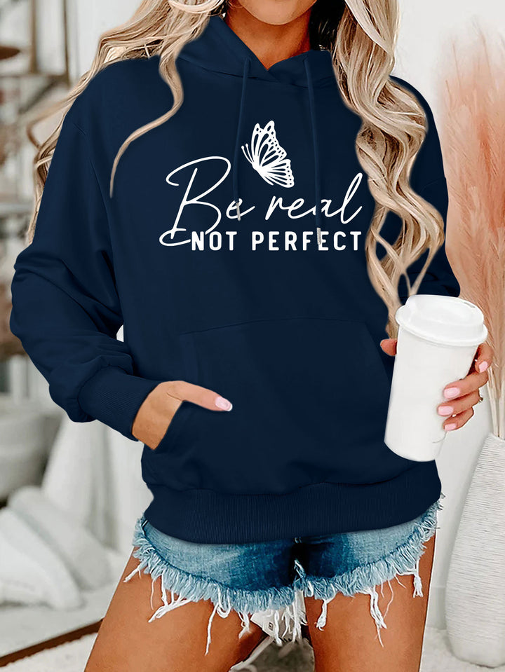 Damen Kapuzenpullover mit kreativem Motiv und bequemer Schnittführung Drune