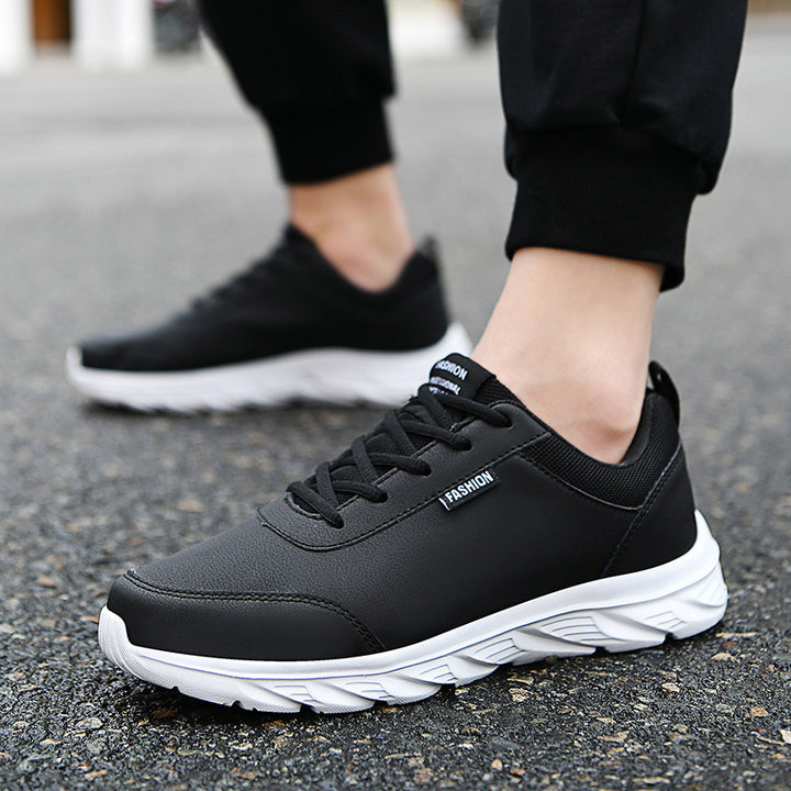 Herren nan schlanker City-Sneaker mit wasserabweisender Kunstlederoberfläche, stoßabsorbierender EVA-Zwischensohle und gepolstertem Fersenkragen Drune