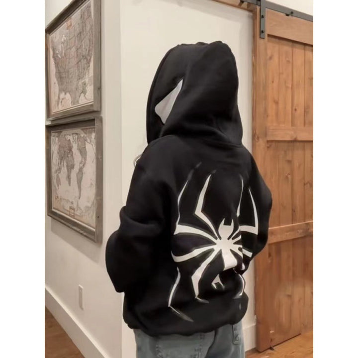 Damen Kapuzenpullover mit kreativem Spinnenmotiv Drune