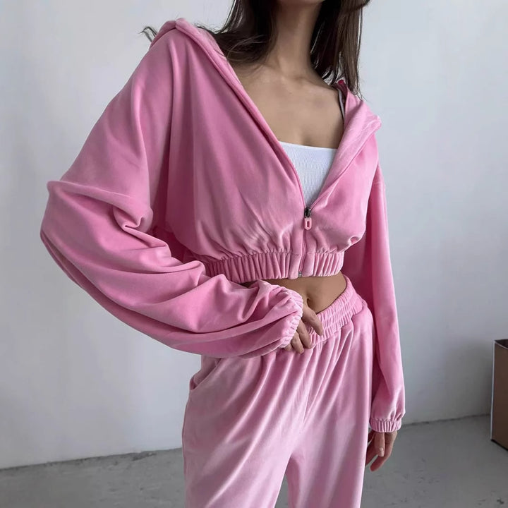 Damen bequeme Freizeitjacke mit elastischem Bund Drune