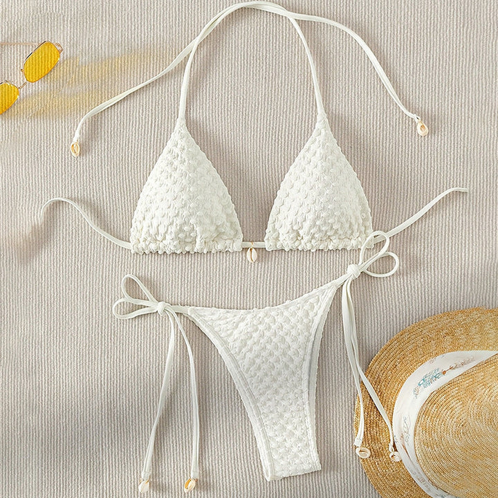 Damen Bikiniset mit charmantem Strukturdesign Drune