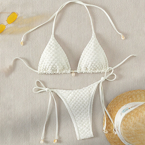 Damen Bikiniset mit charmantem Strukturdesign Drune