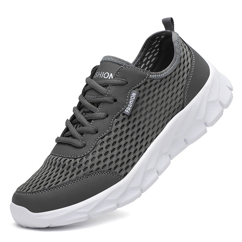 Herren nan leichter Netz-Sneaker mit elastischem Schlupfkragen und dämpfender Schaumsohle Drune