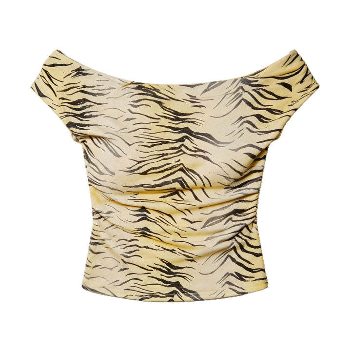 Damen Off-Shoulder Oberteil mit figurschmeichelndem Schnitt Drune