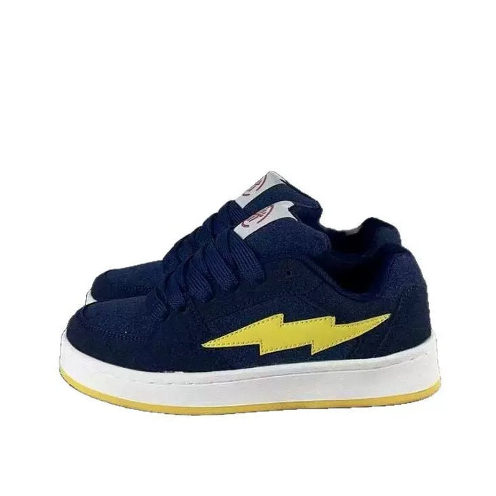 Damen Sportliche Sneakers mit auffälligem Blitz-Design Drune