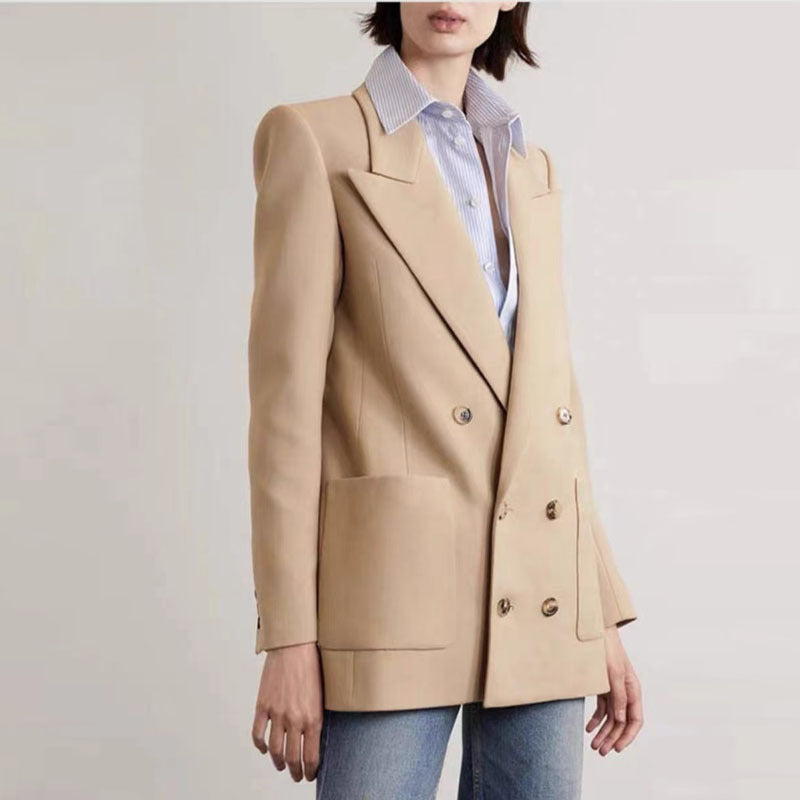 Damen Doppelt abgestimmter Blazer Drune