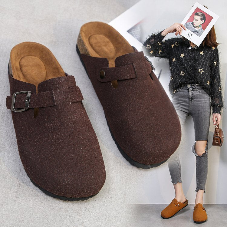 Damen Bequeme Clogs mit verstellbarem Riemen und anatomischem Fußbett Drune