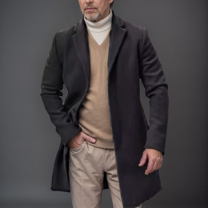 Herren eleganter, taillierter Mantel Drune