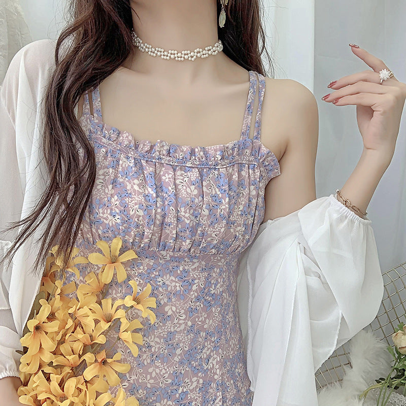 Damen Chiffonbluse mit voluminösen Rüschensäumen Drune