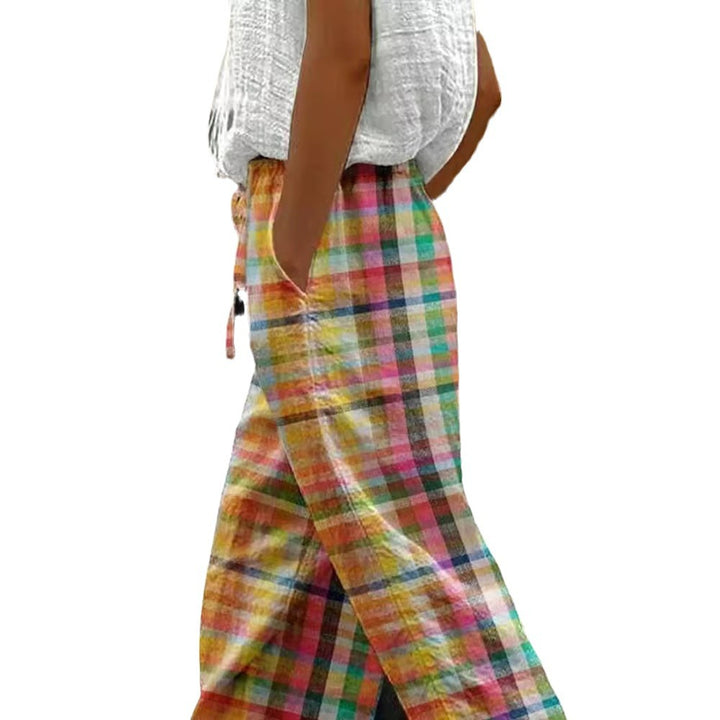 Damen Karierten Sommerhose Drune