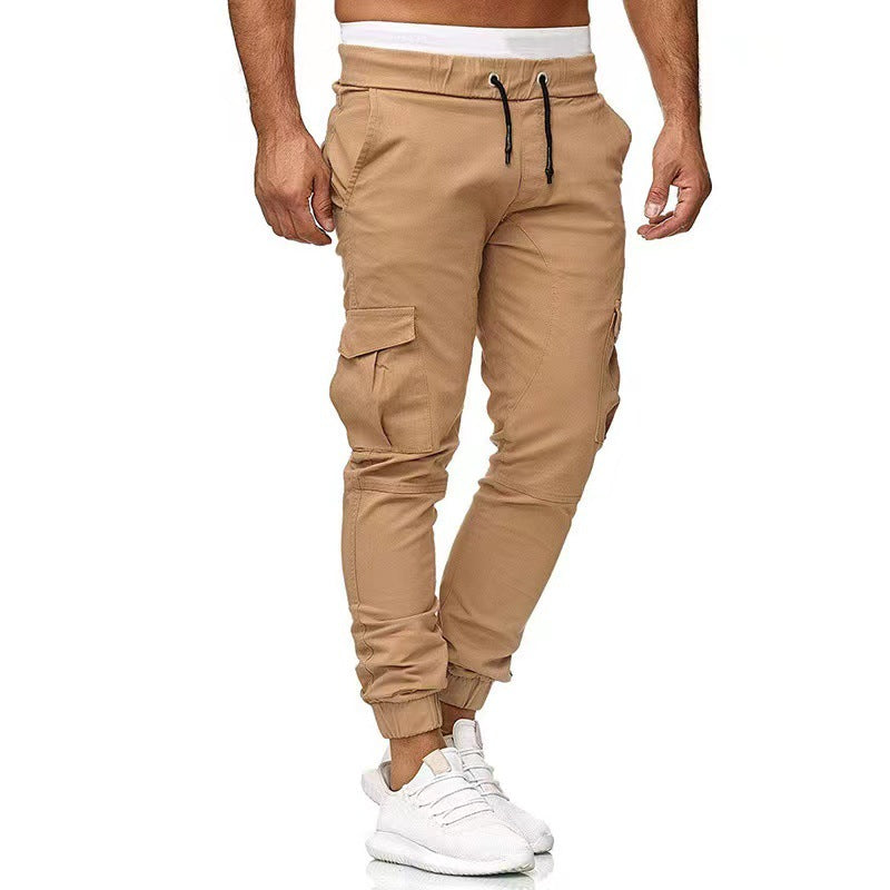 Herren nan taktische Cargo-Jogger mit Tunnelzug, elastischen Bündchen und Mehrfach-Taschen Drune