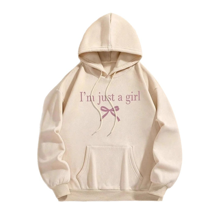 Damen Kapuzenpullover mit modernem Spruch und klassischem Schnitt Drune