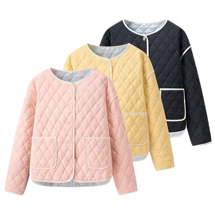 Damen gesteppte Jacke mit praktischen Taschen und elegantem Schnitt Drune