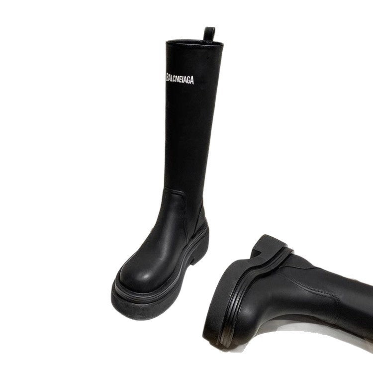 Damen Strapazierfähige und modische Stiefel mit hohem Schaft Drune