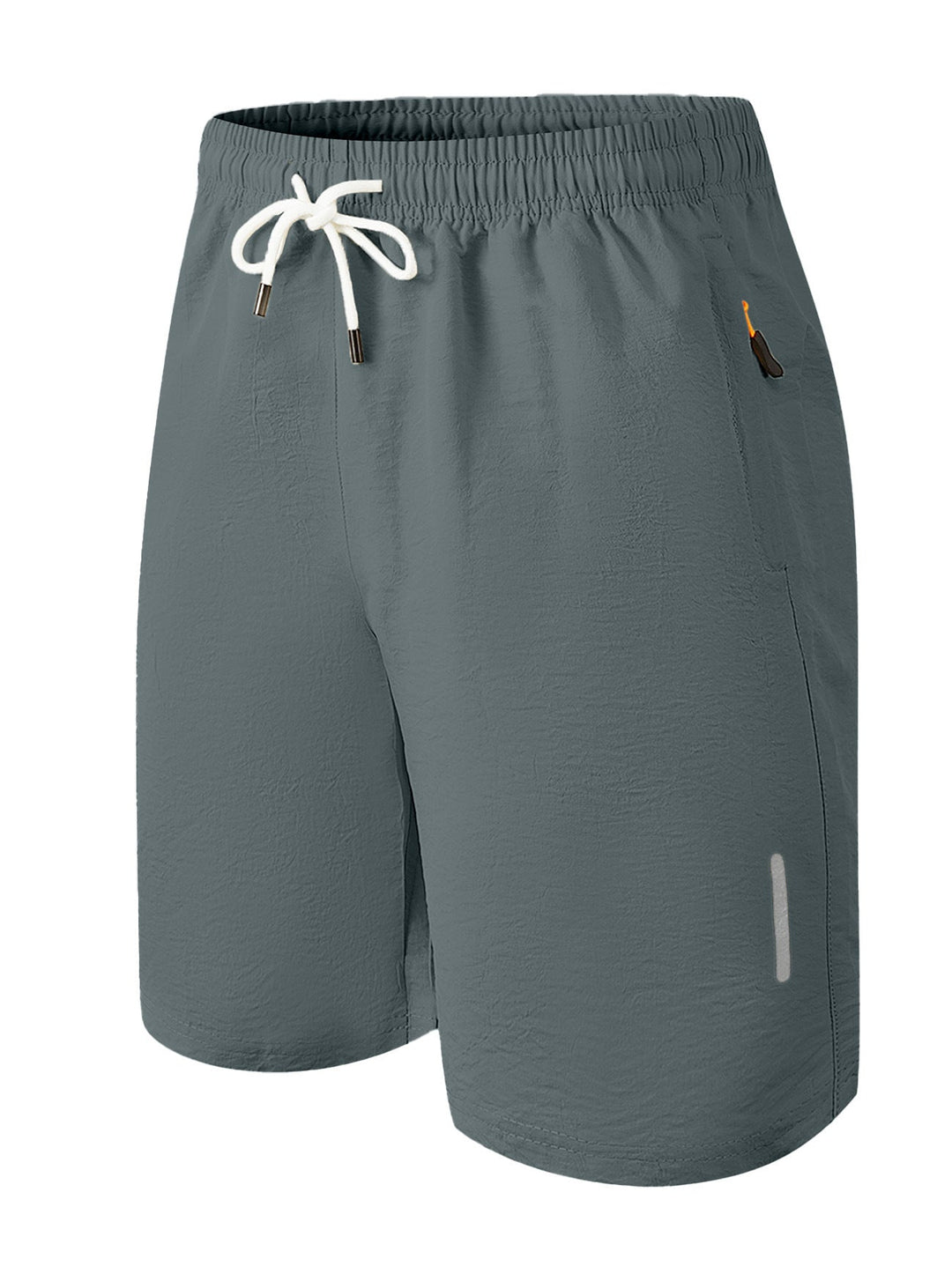 Herren nan ultraleichte schnelltrocknende Sport- und Badeshorts mit Elastikbund Kordelzug Reißverschlusstasche und reflektierendem Detail Drune