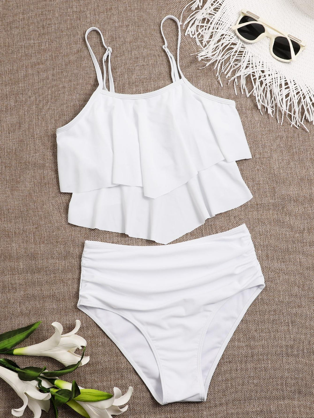 Damen Bikini-Set mit voluminösem Rüschendesign Drune