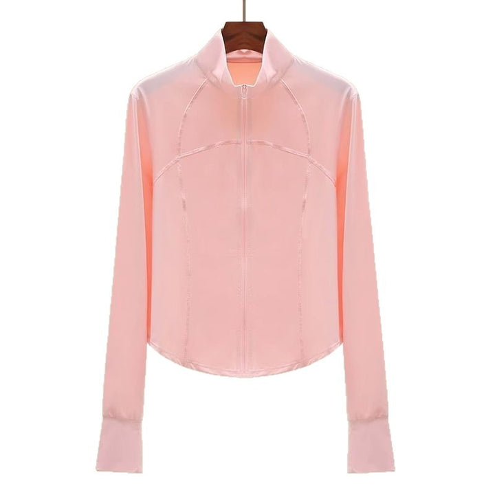 Damen sportliche Freizeitjacke mit hohem Kragen und durchgehendem Reißverschluss Drune