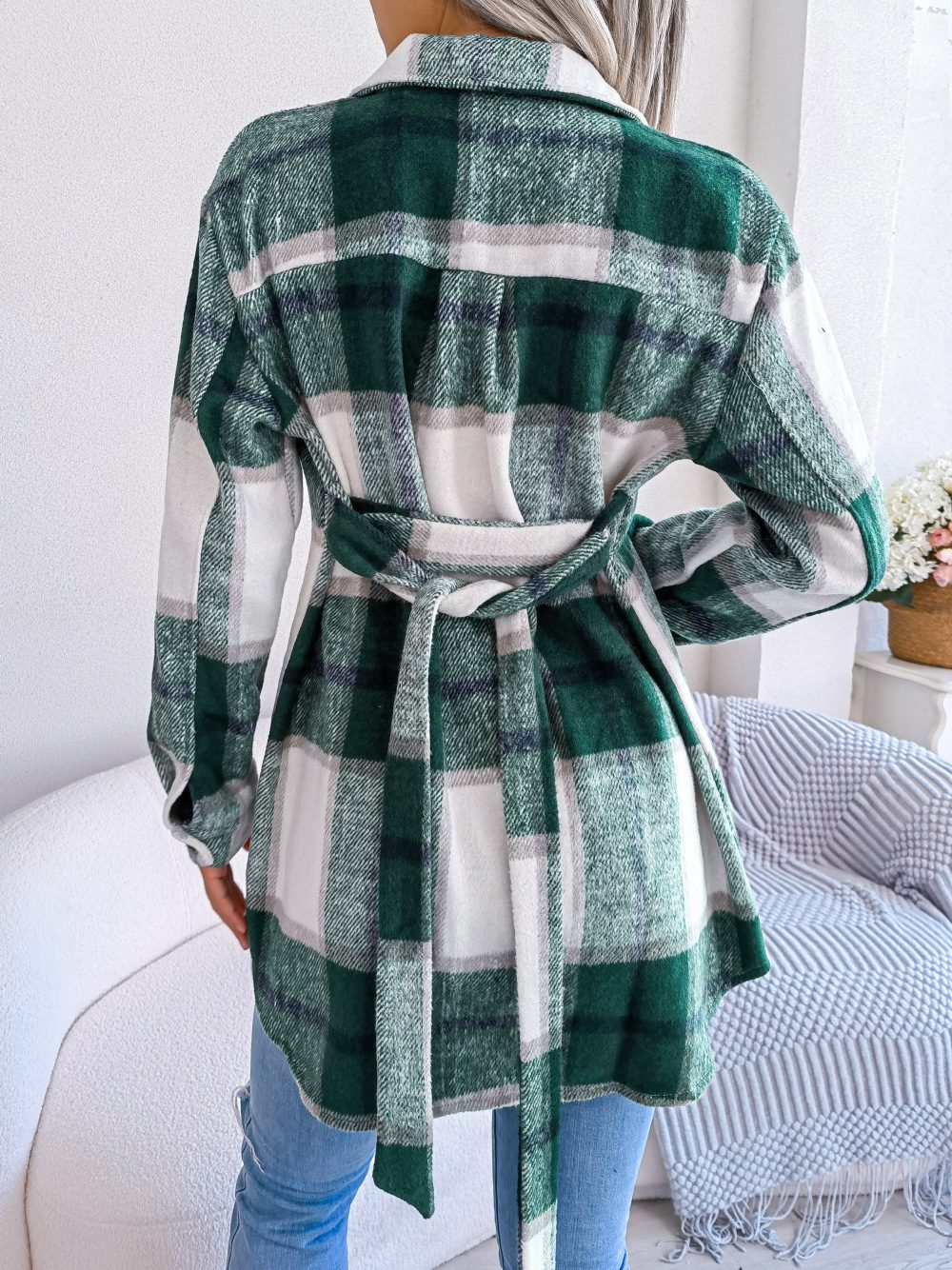 Drune | Plaid Shacket - Polyester-Mischung - Schmeichelhaft und Trendy