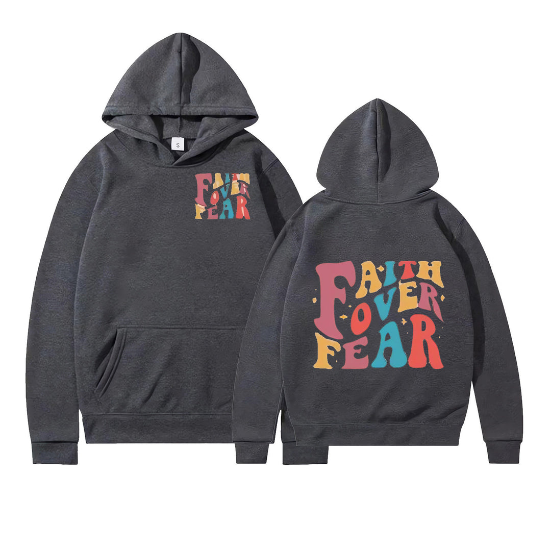 Damen Kapuzenpullover mit motivierenden Grafikdetails Drune