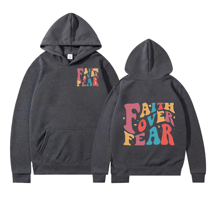 Damen Kapuzenpullover mit motivierenden Grafikdetails Drune