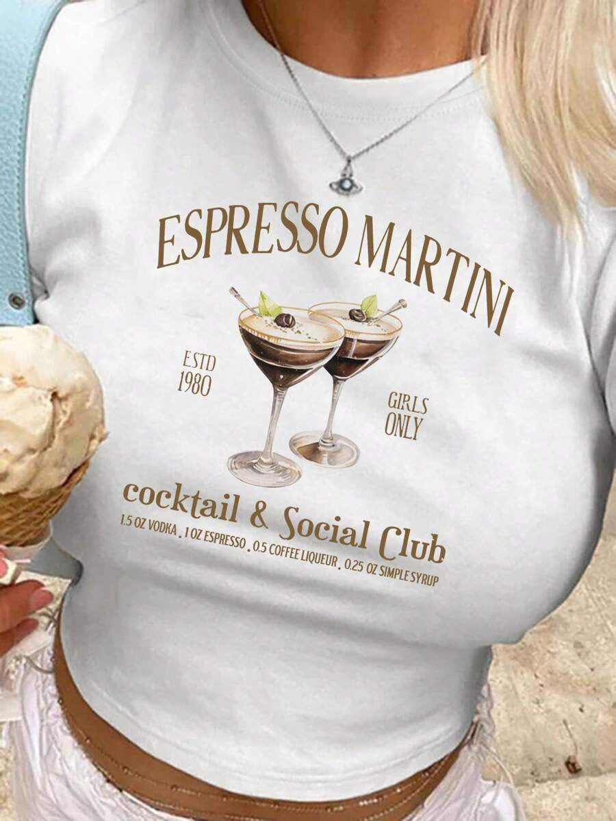 Damen Crop-T-Shirt mit kreativen Schleifen-Details Drune