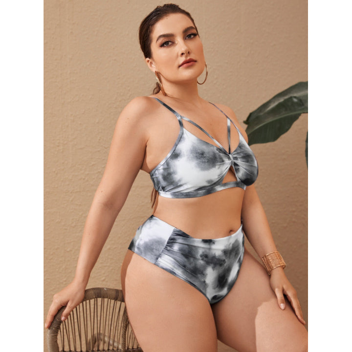 Damen Hochgeschnittener Bikini mit modischem Cut-Out-Design Drune
