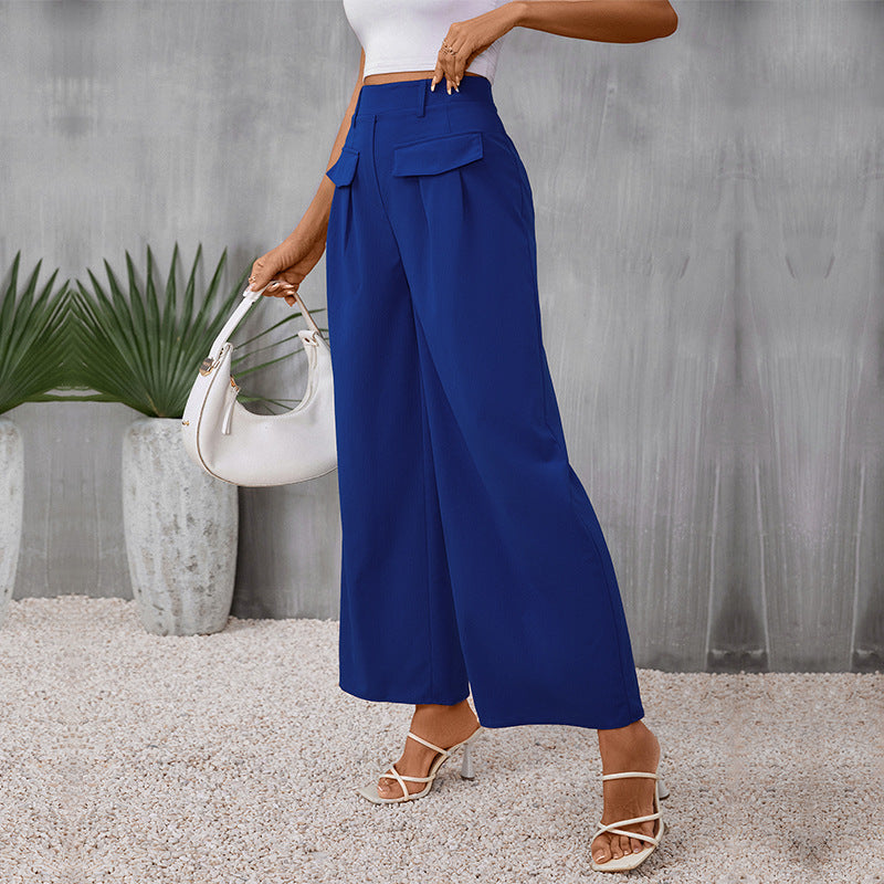 Damen weite Hochbundhose mit praktischen Taschen Drune