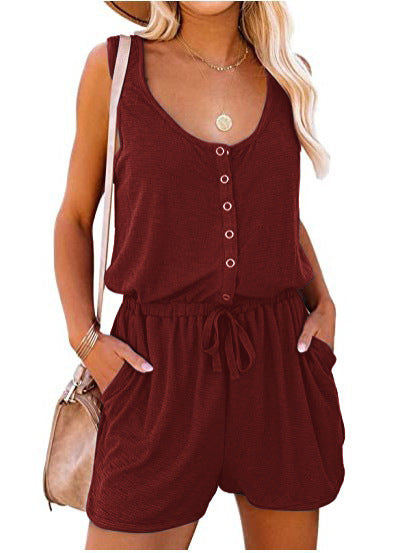 Damen Freizeit Button-Up Overall Drune