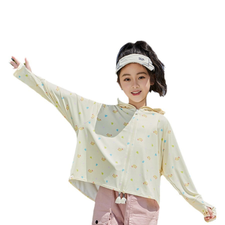 Damen Sommerliche UV-Schutzjacke mit Kapuze Drune