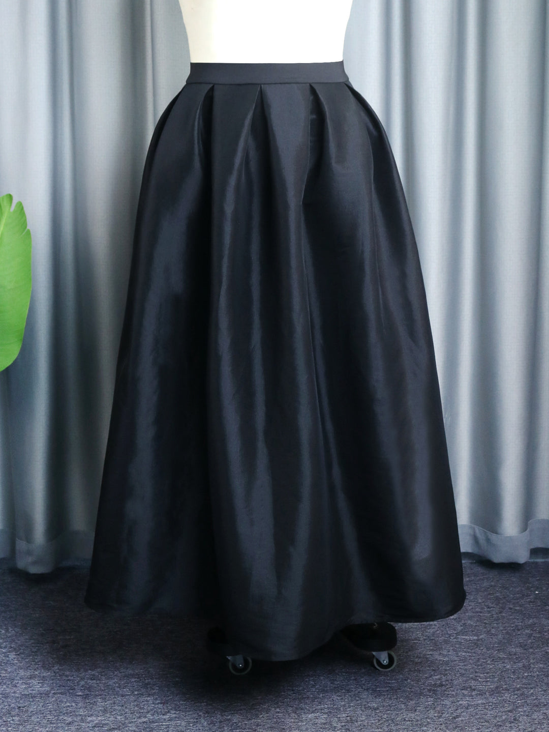 Damen eleganter Maxi-Rock mit voluminösem Falten-Design Drune
