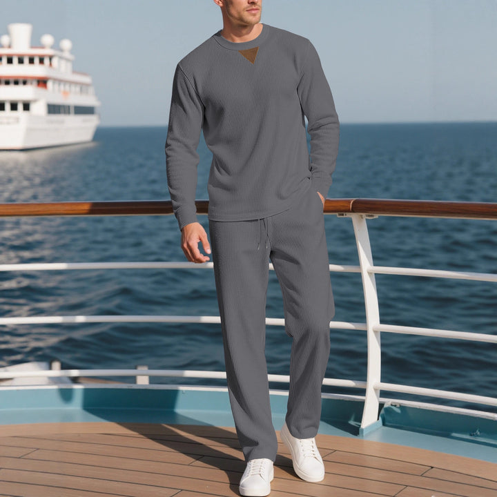 Herren lässiger Pullover und Jogginghose Set Drune