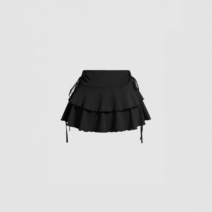 Damen Rüschenshorts mit verstellbarem Bund Drune