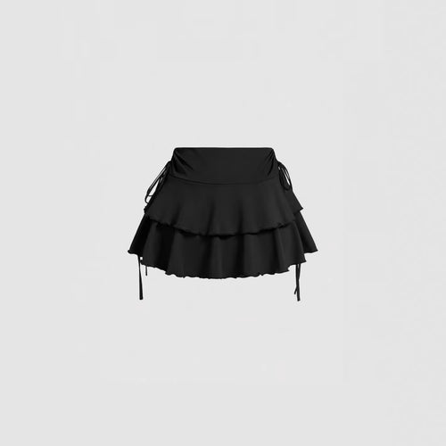 Damen Rüschenshorts mit verstellbarem Bund Drune