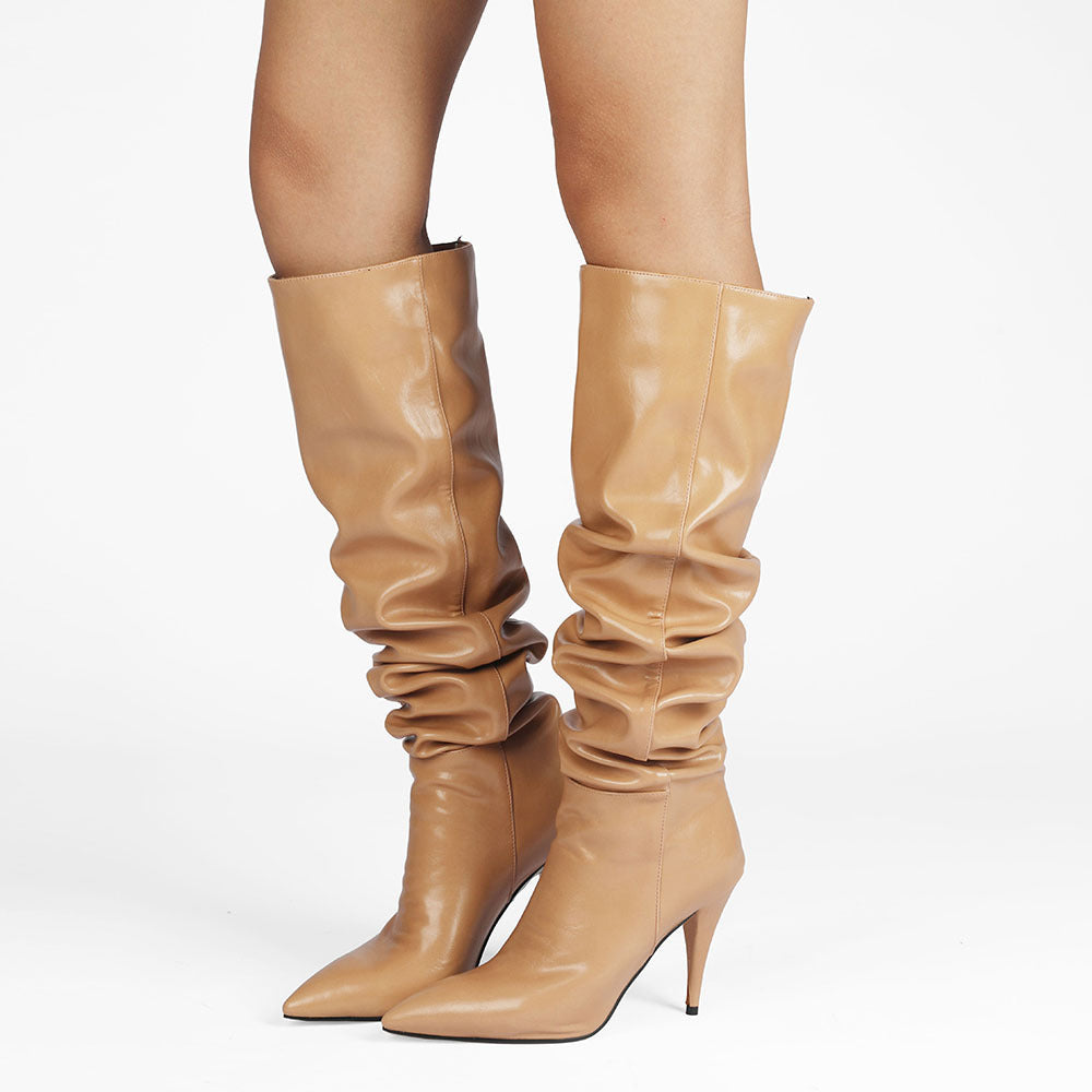 Damen Über-Knie-High-Heels-Stiefel Drune