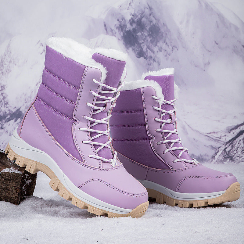 Damen Winterstiefel mit wärmendem Innenfutter und rutschfester Sohle Drune