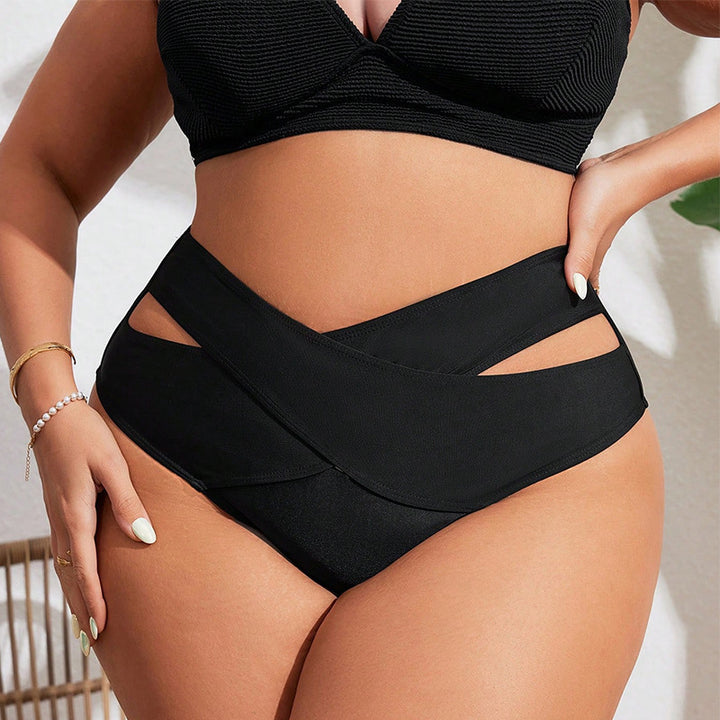 Damen High-Waist Bikiniunterteil mit innovativen Cut-Out-Details Drune