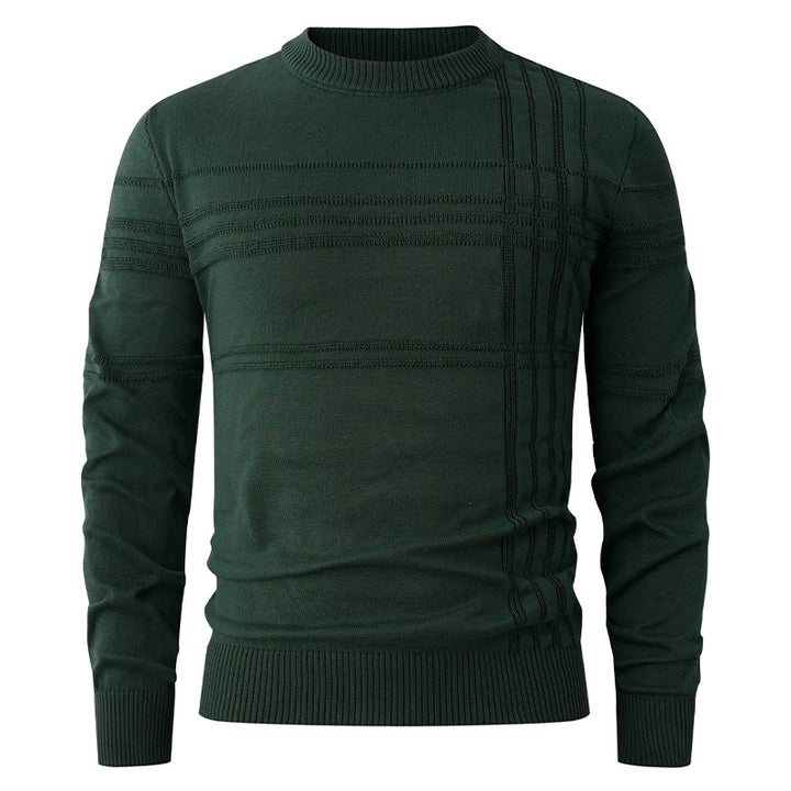 Herren feiner Strickpullover mit strukturiertem Design Drune