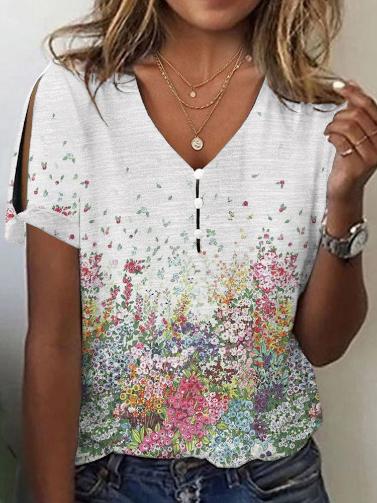 Damen Glitzernde V-Pullover Bluse Drune