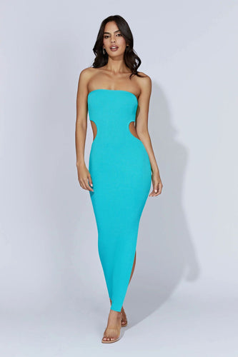 Damen figurbetontes Langarmkleid mit Cut-Outs Drune