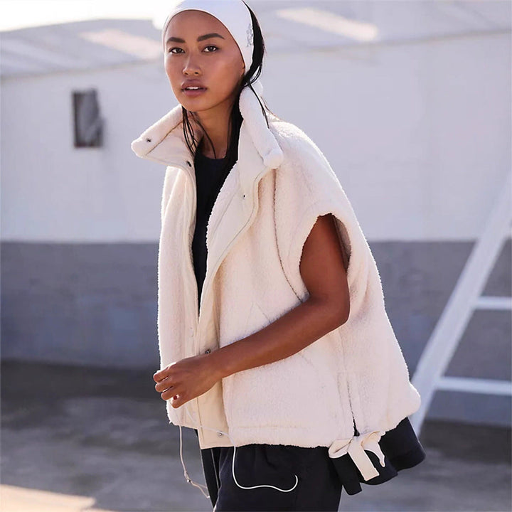 Damen Kapuzenjacke aus kuscheligen Fleece mit regulierbarem Saum Drune