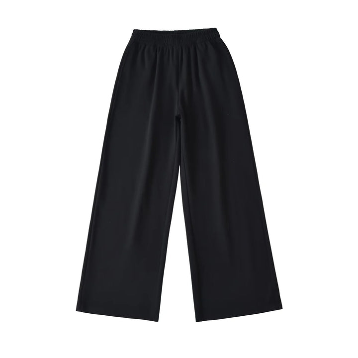 Damen weite Jersey-Hose mit elastischem Bund Drune