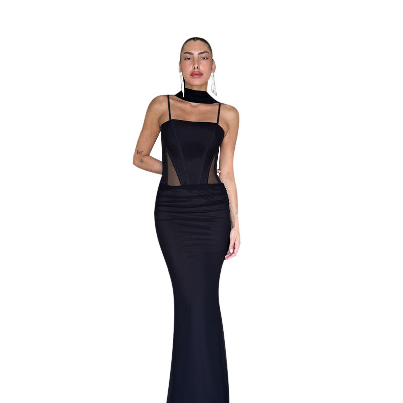 Damen Elegantes Abendkleid mit raffinierten Cut-Out-Details und figurformendem Design Drune