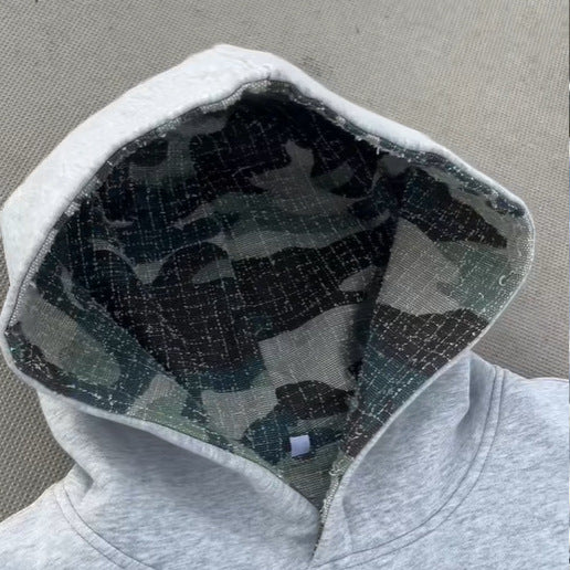 Damen Hoodie mit camouflaged gefüttertem Innenbereich Drune