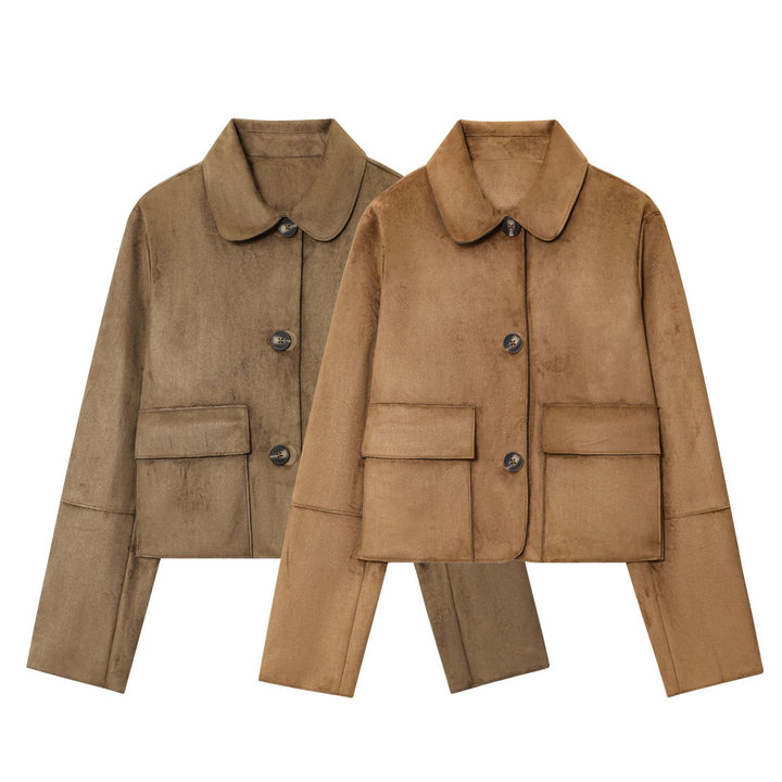 Damen Kurzjacke mit praktischen Taschen Drune