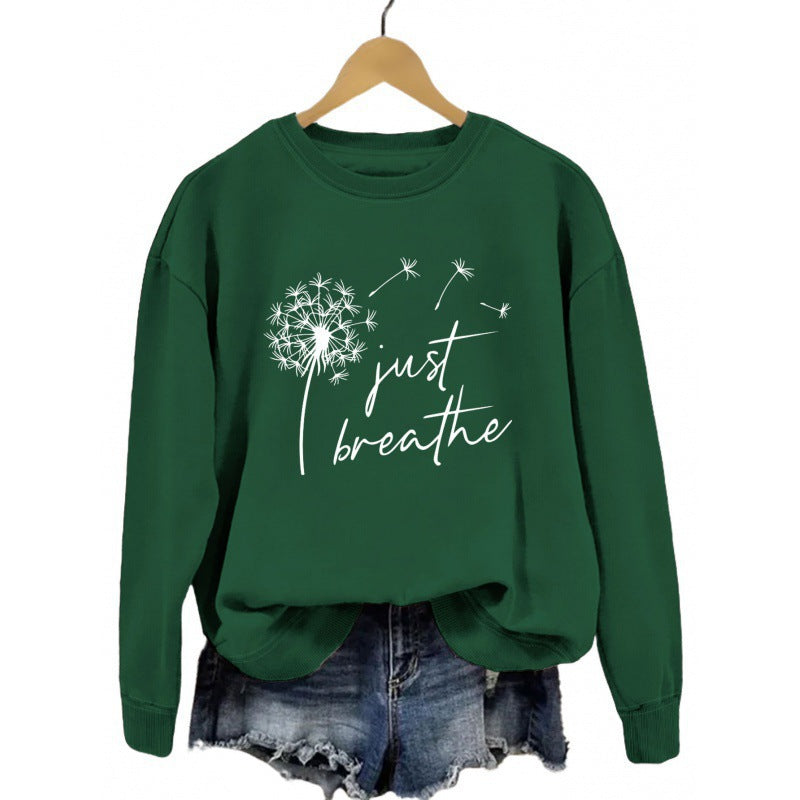 Damen Sweatshirt mit inspirierendem Pusteblumen-Motiv Drune