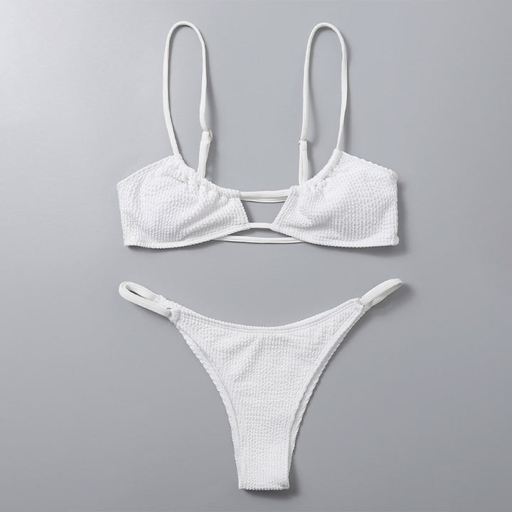 Damen Triangel-Bikini-Set mit raffiniertem Schnitt Drune
