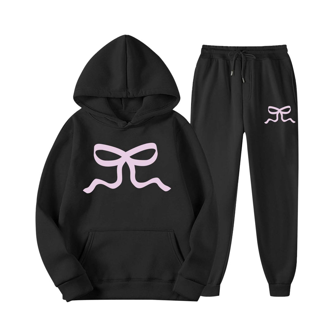Damen lässiger Hoodie und Jogginghose Set Drune