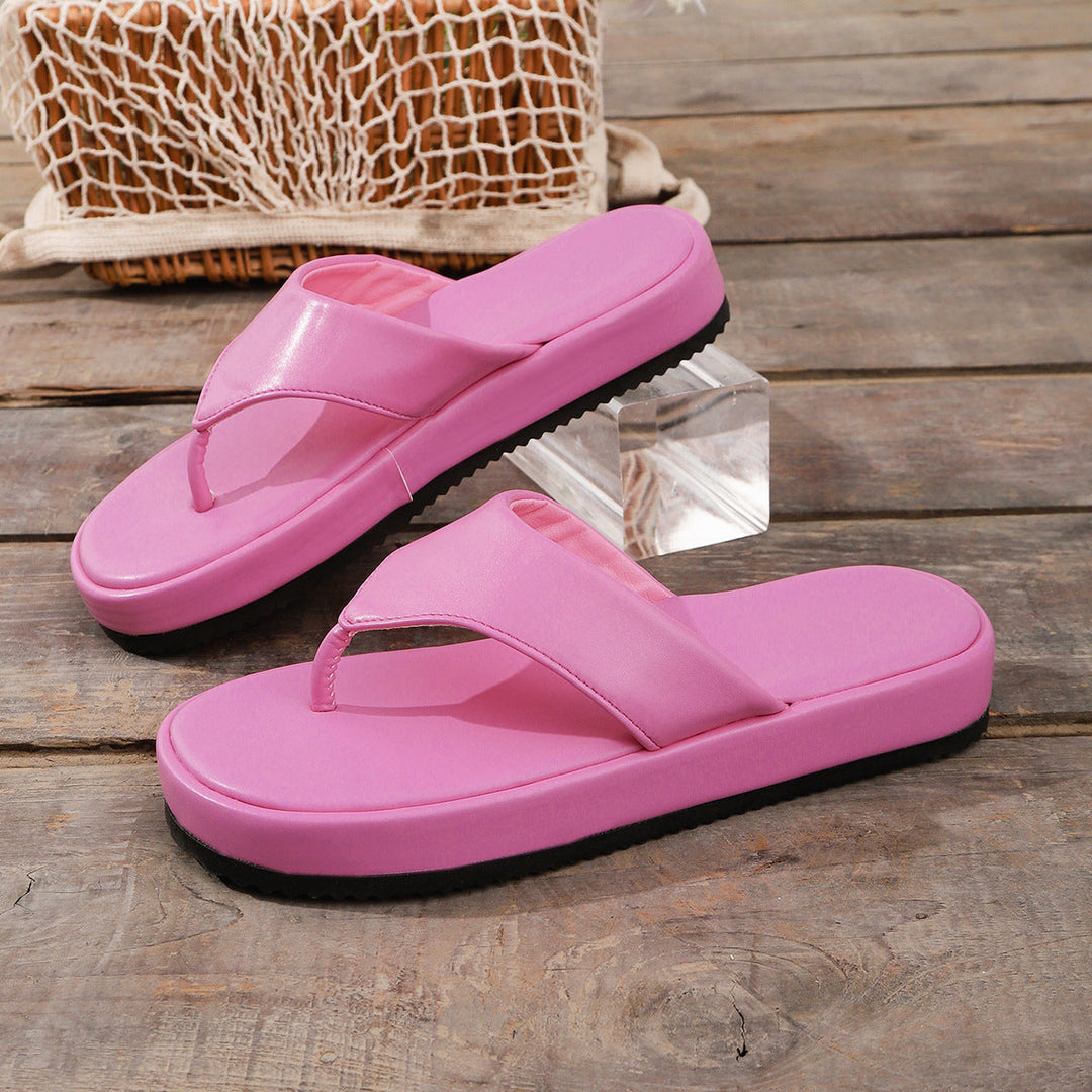 Damen Komfortable Zehensandalen mit ergonomischem Fußbett und rutschfester Sohle Drune