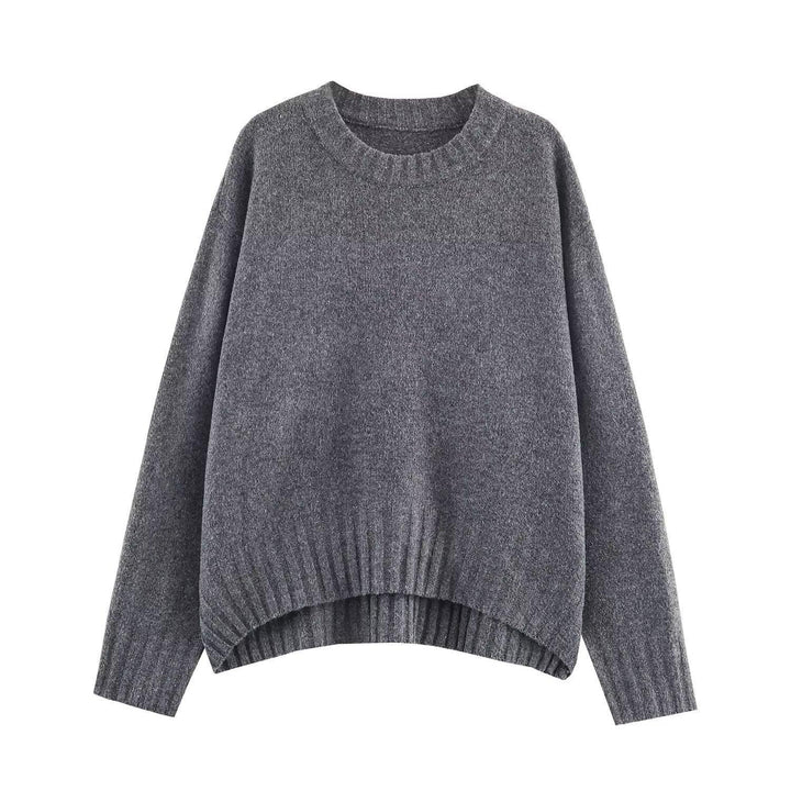 Damen oversized Pullover aus hochwertiger Baumwollmischung mit luxuriösem Tragegefühl Drune