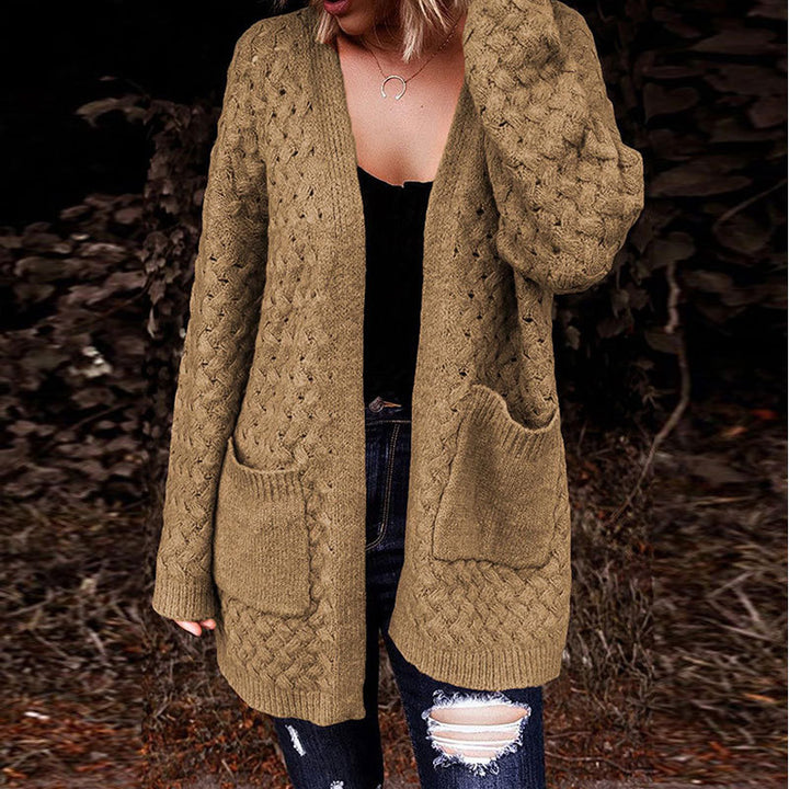 Damen Strickjacke mit strukturiertem Muster und praktischen Taschen Drune